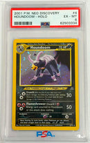 HOUNDOOM - HOLO - NEO DISCOVERY - PSA 6 POKEMON Single