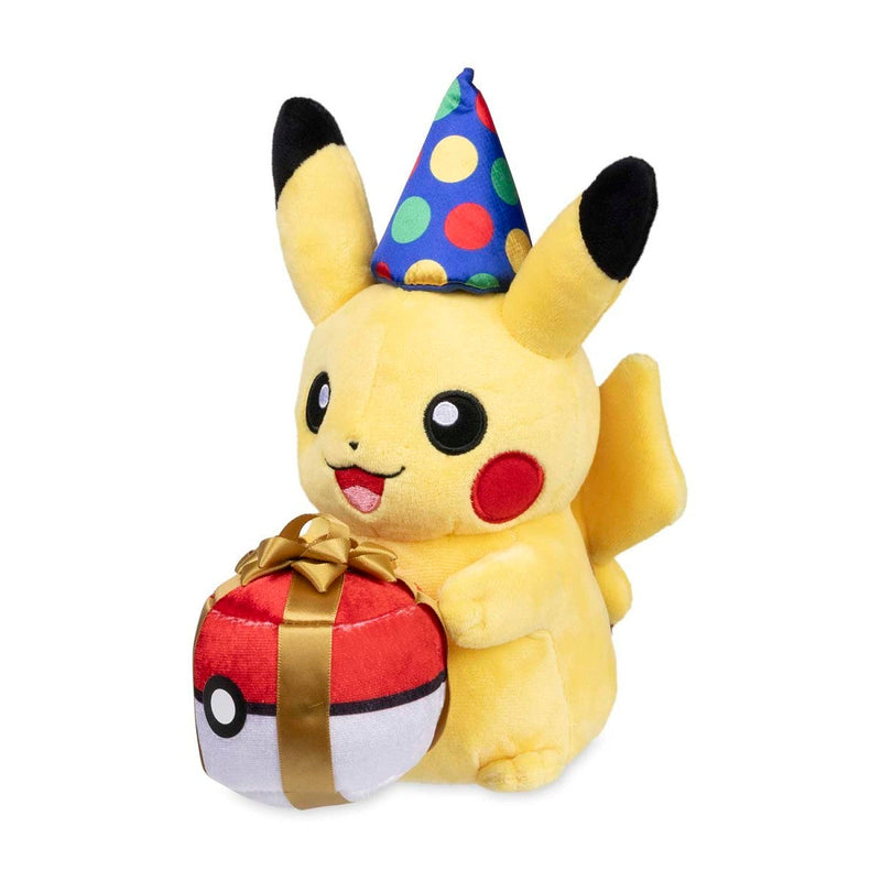Birthday Pikachu - Poke Plush - 9 In. - Pokemon Center Pokemon