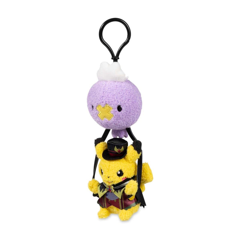 Pikachu & Drifloon - Halloween Ghost Chateau Poké Plush Key Chain - Pokemon Center Pokemon