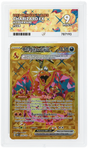 Charizard ex - Obsidian Falmes - Hyper Rare - ACE 9 ACE Grading